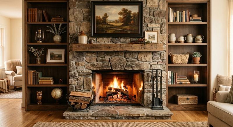 Fireplace Shelves Installation in Alexandria, VA