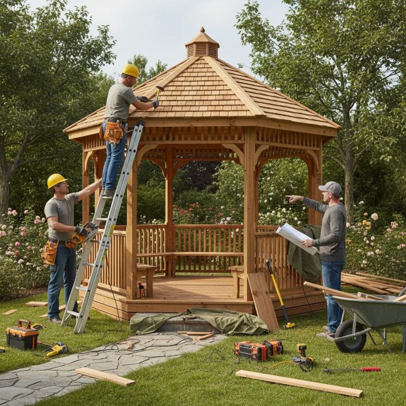 Gazebo Roof Repair in Olathe, KS