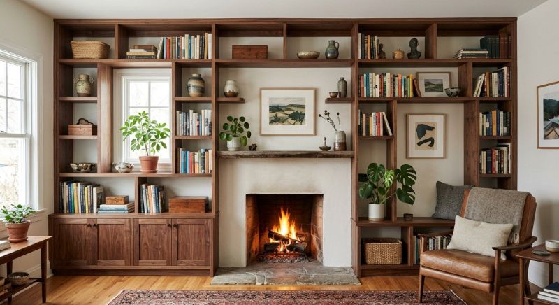 Fireplace Cabinet Installation in Winston Salem, NC