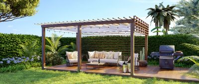 Hot Tub Pergola Installation in Conroe, TX