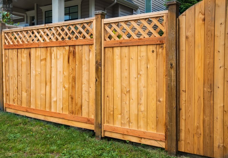 Wood Trellis Installation in Wilmington, NC